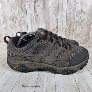 Merrell Moab 3 Mens Hiking Shoes Brown Suede Mesh Sole Waterproof Size 10.5 W